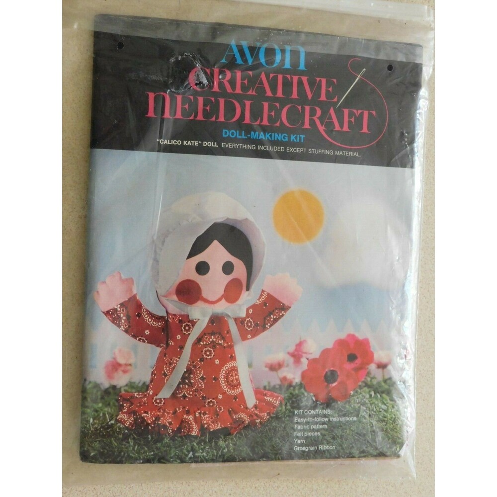 Avon Creative Needlecraft Calico Kate Doll NEW 1973